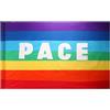 LATRAT Bandiera pace grande, Bandiera Pace Arcobaleno, Bandiera Pace 90x150cm, Applica a Interno ed esterno/Attività di strada