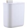 Relaxdays Cestino della spazzatura, 9 L, per compost da appendere, bianco | Plastica rifiuti organic