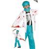 FIESTAS GUIRCA Costume Doctor Zombie Bambini - Taglia 5-6 Anni
