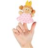 SIGIKID 43006 - Bambola di peluche da infilare sulle dita, gioco di ruolo, raccontare storie, giocare, per bambini dai 6 mesi, principessa/rosa 10 cm