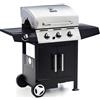 Sochef Barbecue A Gas Sochef Golosone 3 Cottura A Pietra Lavica O Australiano Cod. G45129 Con Tre Bruciatori