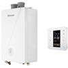 Rinnai Caldaia Rinnai A Condensazione Momiji 24 Kw Con Cronotermostato Wi-Fi Integrato Completa Di Kit Scarico Fumi Metano Low Nox - New