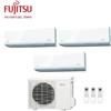 Fujitsu Climatizzatore Condizionatore Fujitsu Trial Split Inverter Serie Knca 7000+7000+9000 Con Aoyg18kgtb3 - New R-32 Wi-Fi Integrato Kn 7+7+9