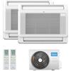 Midea Climatizzatore Condizionatore Dual Console Midea R-32 12000+12000 Btu A++ 12+12 Con M2oe-18hfn8-Q New