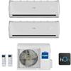 Haier Climatizzatore Condizionatore Dual Split Inverter Haier Tundra Plus R-32 9000+12000 Con 2u50s2sm1fa Wi-Fi Integrato 9+12 - New