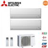 Mitsubishi Electric Climatizzatore Condizionatore Mitsubishi Electric Dual Split Inverter Serie Msz-Bt 9000+12000 Btu Con Mxz-2f53vf Wi-Fi Integrato R-32 9+12 A++