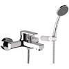 Mariani Miscelatore Monocomando Vasca C/Accessori Artic Nero Opaco 230/At.14
