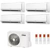 Ferroli Climatizzatore Condizionatore Ferroli Quadri Split Inverter R-32 Serie Giada M 9000+9000+9000+9000 Con 28-4 Wi-Fi Integrato - Novita'