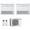 Mitsubishi Electric Climatizzatore Condizionatore Mitsubishi Electric Dual Split Inverter Pavimento Console Msz-Kt 9000+12000 Btu Con Mxz-2f53vf Wi-Fi Optional R-32 9+12 A++