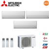 Mitsubishi Electric Climatizzatore Condizionatore Mitsubishi Electric Trial Split Inverter Serie Msz-Bt 9000+9000+9000 Btu Con Mxz-3f54vf Wi-Fi Integrato R-32 9+9+9 A++