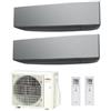 Fujitsu Climatizzatore Condizionatore Fujitsu Dual Split Parete Inverter Serie Ke Silver 7000+7000 Btu Con Aoyg14kbta2 7+7