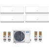 Baxi Climatizzatore Condizionatore Baxi Inverter Quadri Split Halo Bianco 9000+9000+12000+12000 Con Lsgt100-4m R-32 9+9+12+12 - New