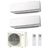 Fujitsu Climatizzatore Condizionatore Fujitsu Dual Split Parete Inverter Serie Ke White 7000+12000 Btu Con Aoyg18kbta2 7+12