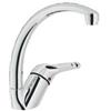 Nobili Miscelatore Monocomando Lavello Orientabile Avena Granite E Cromo Serie Hera Cod. He24113gv