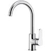 Remer Miscelatore Monocomando Monoforo 90deg Remer Winner W72 Con Canna Alta Girevole