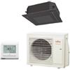 Fujitsu Climatizzatore Condizionatore Fujitsu Split Cassetta Kr Circular Flow Inverter Auxg24krlb 24000 Btu Monofase Con Filocomando E Griglia Inclusi Nero
