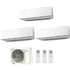 Fujitsu Climatizzatore Condizionatore Fujitsu Trial Split Parete Inverter Serie Ke White 7000+7000+7000 Btu R-32 Con Aoyg18kbta3 7+7+7