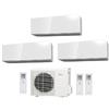 Fujitsu Climatizzatore Condizionatore Fujitsu Trial Split Parete Inverter Serie Kg 7000+7000+7000 Btu Con Aoyg24kbta3 7+7+7