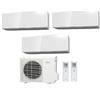 Fujitsu Climatizzatore Condizionatore Fujitsu Trial Split Parete Inverter Serie Km 9000+9000+12000 Btu R-32 Con Aoyg18kbta3 9+9+12 - Wi-Fi Integrato