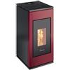 TermoVana Stufa A Pellet 8,2 Kw Termovana Sofia 9.0 Rossa - Cod. 2000054012