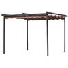 Pergola Acciaio Con Telo Retrattile Mt 3x3x2,2h Cod. 91935