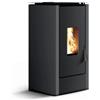 TermoVana Stufa A Pellet Termovana Casatelli Mod. Mattia 8 Con Rivestimento E Top In Acciaio Verniciato 7,2 Kw Colore Antracite