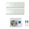Haier Climatizzatore Condizionatore Haier Dual Split Inverter Flexis Plus White R-32 7000+9000 Con 2u40s2sm1fa Wi-Fi Hon New - 7+9