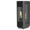Laminox Stufa A Pellet Laminox Phenix 10 Air 10 Kw Acciaio Black Line Colore Nero