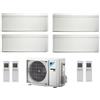 Daikin Climatizzatore Condizionatore Daikin Bluevolution Quadri Split Inverter Stylish White R-32 Wi-Fi 7000+7000+7000+15000 Con 4mxm68n 7+7+7+15 Ftxa-Aw -Garanzia Italiana