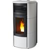 Mcz Stufa A Pellet Mcz Club Air 10 Kw Bianca In Acciaio E Ceramica