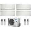 Daikin Climatizzatore Condizionatore Daikin Bluevolution Quadri Split Inverter Stylish White R-32 Wi-Fi 7000+9000+9000+9000 Con 4mxm68n 7+9+9+9 Ftxa-Aw -Garanzia Italiana