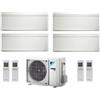 Daikin Climatizzatore Condizionatore Daikin Bluevolution Quadri Split Inverter Stylish White R-32 Wi-Fi 9000+9000+9000+9000 Con 4mxm80n 9+9+9+9 Ftxa-Aw -Garanzia Italiana