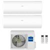 Haier Climatizzatore Condizionatore Haier Dual Split Inverter Pearl R-32 9000+12000 Con 2u40s2sm1fa Wi-Fi Hon - New 9+12