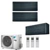 Daikin Climatizzatore Condizionatore Daikin Bluevolution Trial Split Inverter Stylish Blackwood R-32 Wi-Fi 12000+12000+12000 Con 3mxm68n - 12+12+12 - New Real Blackwood