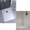 Ponsi Piatto Doccia Serie Land Slim 3,2 Cm Marmoresina 90 X 140