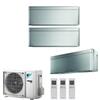 Daikin Climatizzatore Condizionatore Daikin Bluevolution Trial Split Inverter Stylish Silver R-32 Wi-Fi 7000+7000+9000 Con 3mxm52n - 7+7+9 - New Total Silver Ftxa-Bs