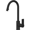 Remer Miscelatore Monocomando Energy Ey84no Per Lavello Con Canna Alta Girevole - Nero Opaco