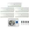 Haier Climatizzatore Condizionatore Haier Penta Split Inverter Flexis Plus White R-32 7000+7000+7000+7000+12000 Con 5u90s2ss3fa Wi-Fi Incluso New 7+7+7+7+12