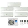 Haier Climatizzatore Condizionatore Haier Penta Split Inverter Flexis Plus White R-32 7000+7000+7000+7000+15000 Con 5u90s2ss3fa Wi-Fi Incluso New 7+7+7+7+15