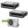 Daikin Climatizzatore Condizionatore Daikin Dual Split Inverter Canalizzabile Serie Fdxm-F R-32 Bluevolution 9000+9000 Con 2mxm50m/M9