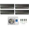 Haier Climatizzatore Condizionatore Haier Quadri Split Inverter Flexis Plus Black R-32 12000+12000+12000+12000 Con 4u85s2sr3fa Wi-Fi Hon - New -12+12+12+12