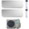 Daikin Climatizzatore Condizionatore Daikin Dual Split Inverter Serie 3 Ftxj R-32 Emura Iii Bianco Bluevolution 12000+15000 Con 2mxm68n Wi-Fi Incluso - New -12+15