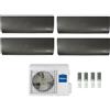 Haier Climatizzatore Condizionatore Haier Quadri Split Inverter Flexis Plus Black R-32 7000+9000+15000+18000 Con 4u85s2sr3fa Wi-Fi Hon - New -7+9+15+18