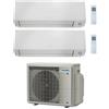 Daikin Climatizzatore Condizionatore Daikin Dual Split Inverter Serie A Ftxm R-32 Perfera All Seasons Bluevolution 12000+18000 Con 2mxm50a9 Wi-Fi Incluso - New - 12+18