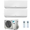 Daikin Climatizzatore Condizionatore Daikin Dual Split Inverter Serie R Ftxm R-32 Perfera Wall Bluevolution 12000+15000 Con 2mxm50n9 Wi-Fi Incluso - New - 12+15