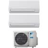 Daikin Climatizzatore Condizionatore Daikin Dual Split Inverter Serie Sensira 9000+12000 Con 2mxf50a R-32 Wi-Fi Optional 9+12