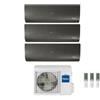 Haier Climatizzatore Condizionatore Haier Trial Split Inverter Flexis Plus Black R-32 9000+9000+9000 Con 3u55s2sr3fa Wi-Fi Hon - New -9+9+9