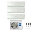 Haier Climatizzatore Condizionatore Haier Trial Split Inverter Flexis Plus White R-32 7000+9000+15000 Con 3u70s2sr3fa Wi-Fi Hon New - 7+9+15