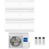 Haier Climatizzatore Condizionatore Haier Trial Split Inverter Pearl R-32 7000+7000+12000 Con 3u70s2sr5fa Wi-Fi Hon - New - 7+7+12