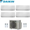 Daikin Climatizzatore Condizionatore Daikin Quadri Split Inverter Serie A Ftxm R-32 Perfera All Seasons Bluevolution 7000+7000+12000+15000 Con 4mxm80a9 Wi-Fi Incluso - New -7+7+12+15